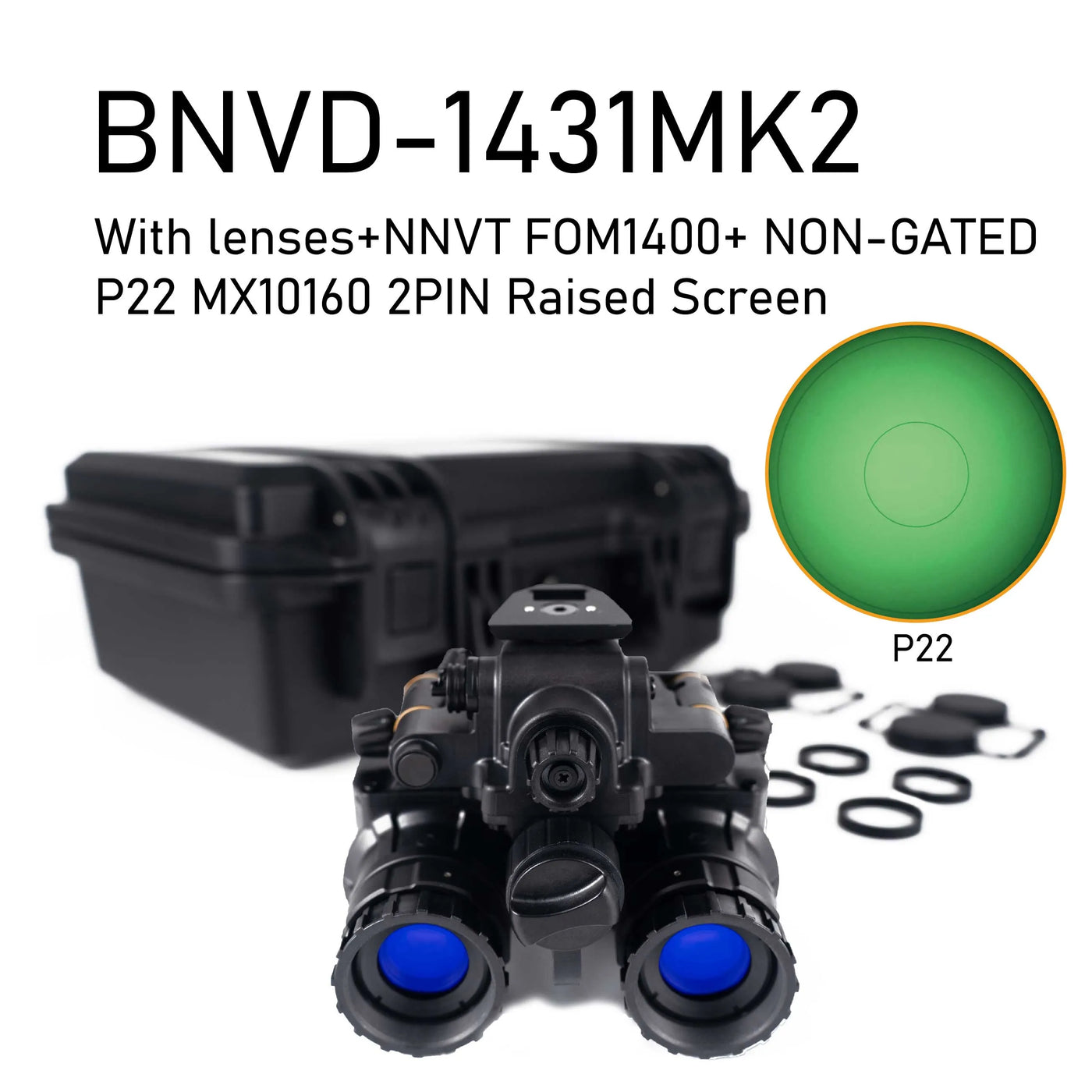 ARGUS BNVD-1431 MK2 Night Vision Goggles | NNVT Gen2+ FOM1400+ P22 ARGUS BNVD-1431 MK2 Night Vision Goggles | NNVT Gen2+ FOM1400+ P22