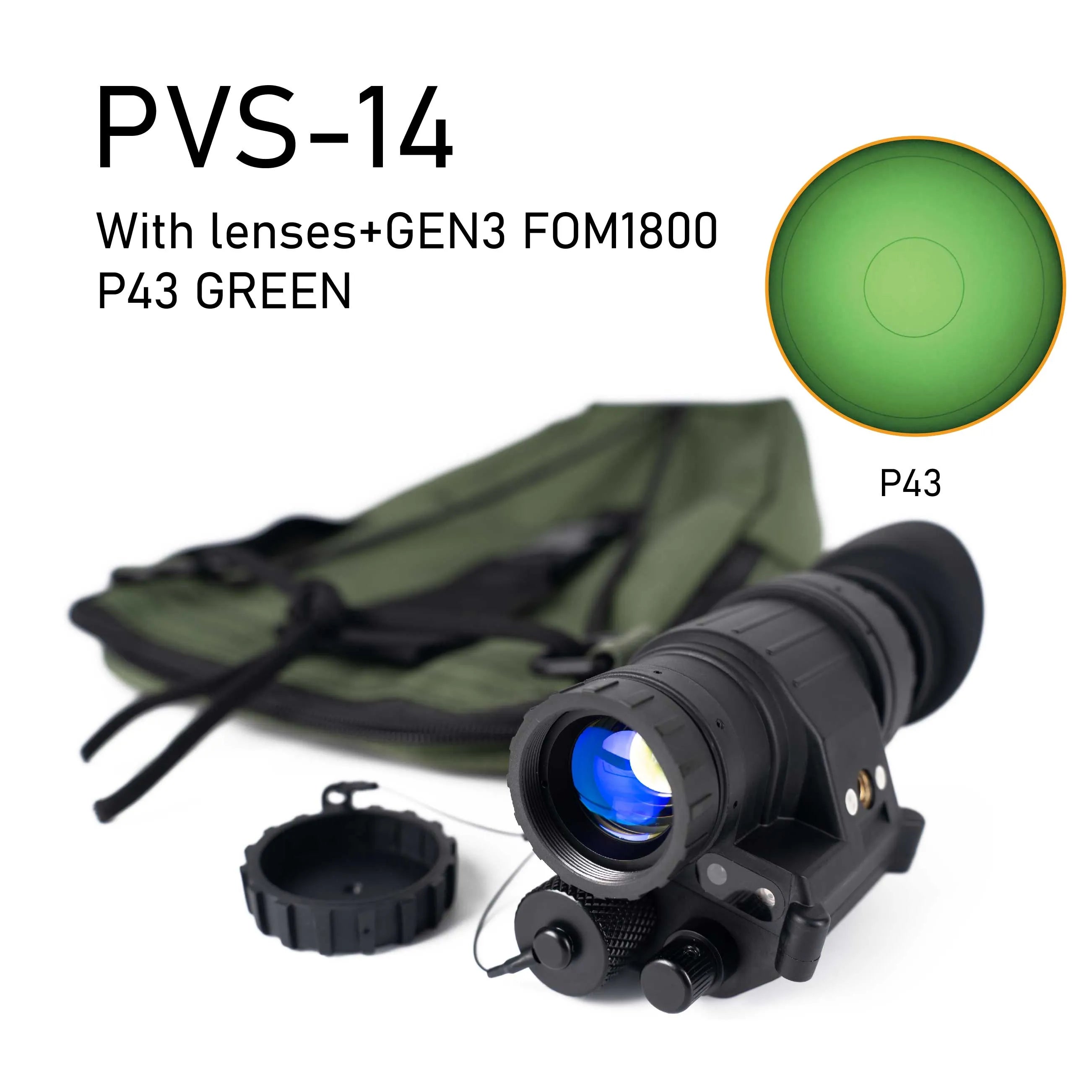 PVS-14 NNVT GEN3 FOM1800+ P43 MX10160