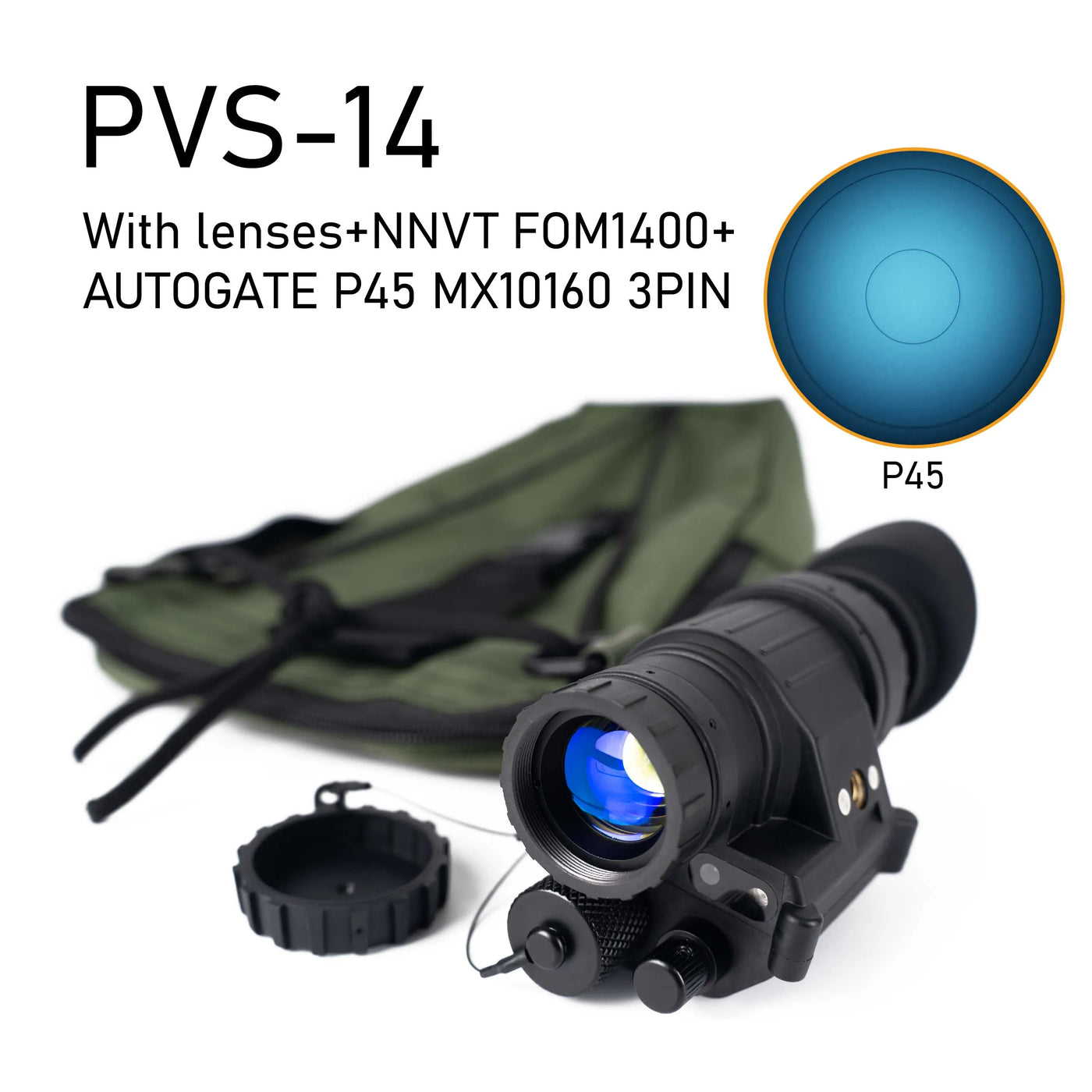 ARGUS PVS-14 Night Vision Monocular | NNVT Gen2+ FOM1400+ White
