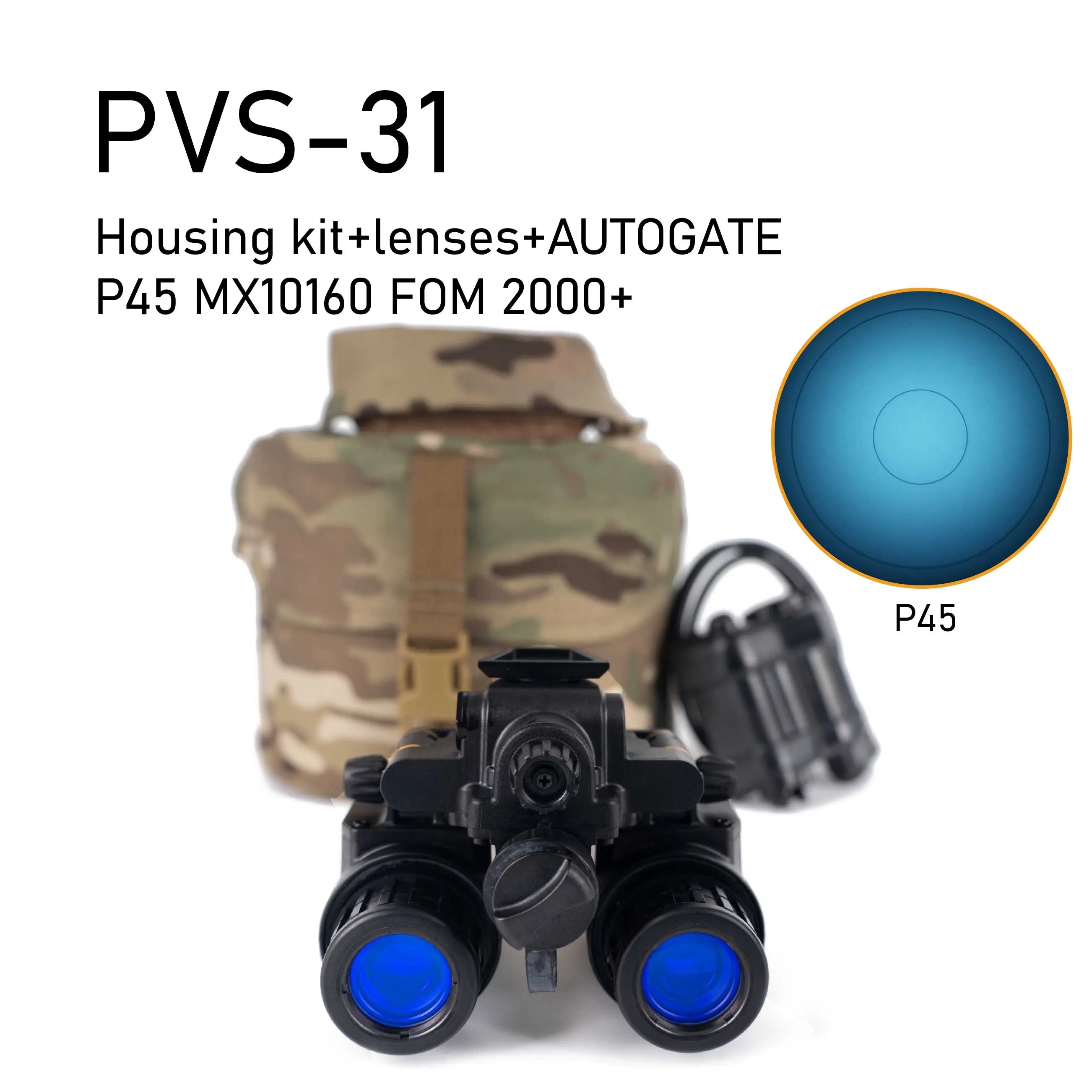 PVS-31 NNVT NVT7 GEN2+ FOM2000+ AUTOGATE P45 MX10160