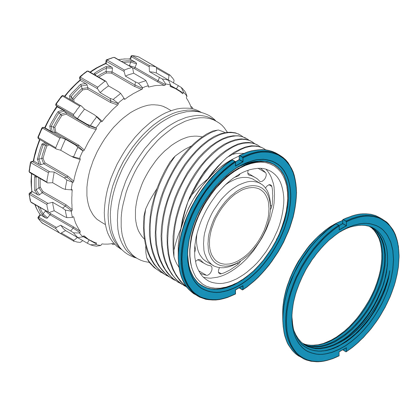 PVS-14 Objective lens close focus stop ring